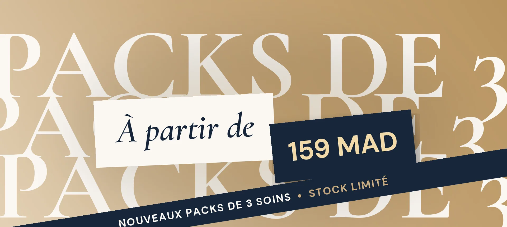 Packs de 3 soins SAHRI Skin, dernière série, stock limité