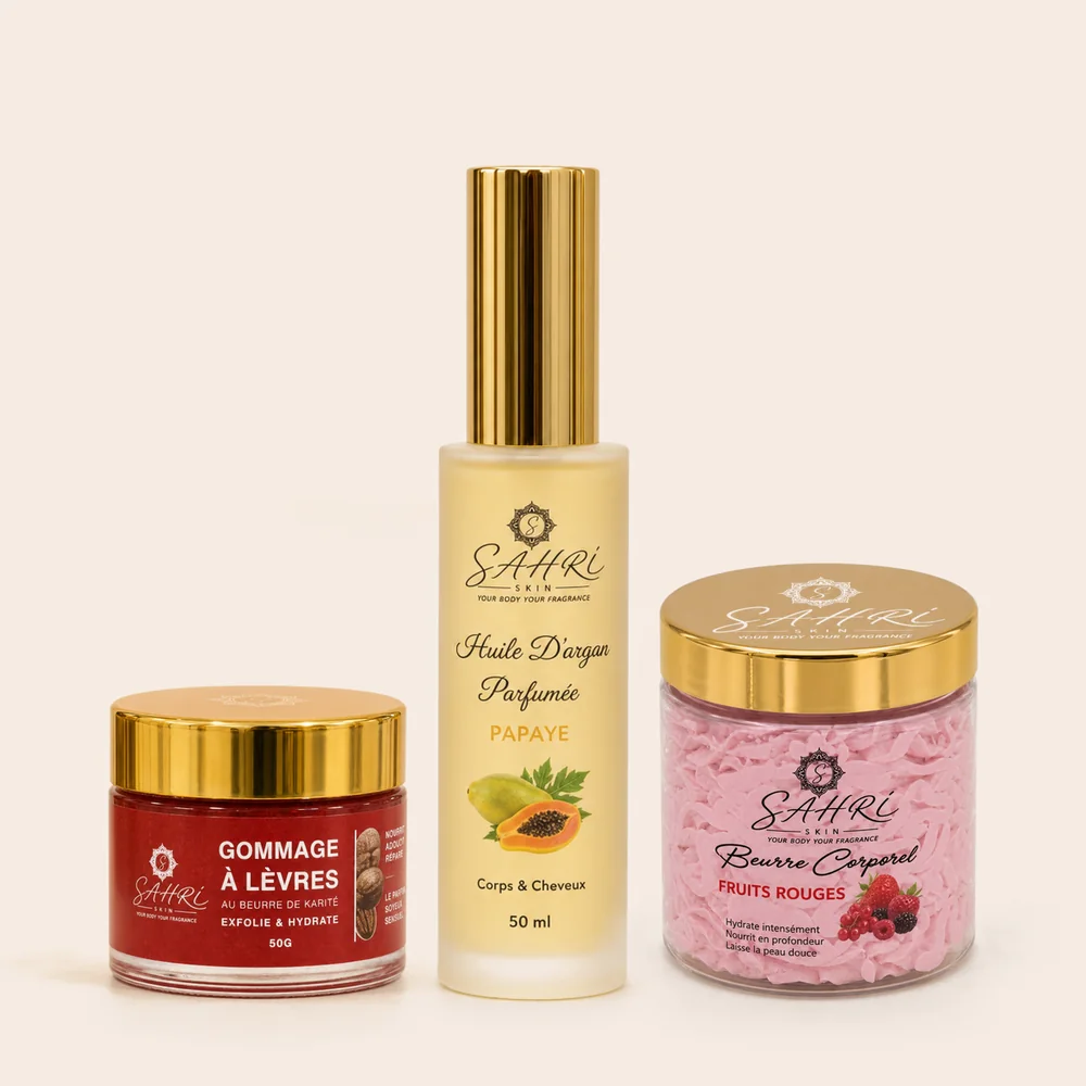 Parfum Fruits Rouges & Papaye des soins corps SAHRI SKIN