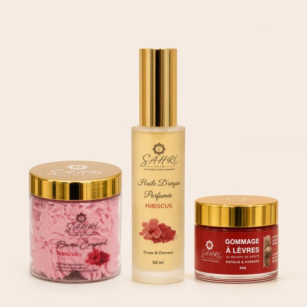 Parfum Hibiscus & Hibiscus des soins corps SAHRI SKIN