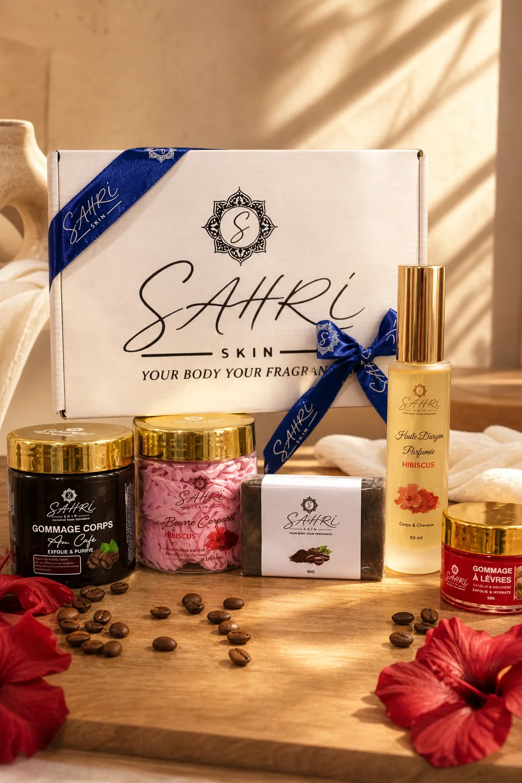 Le rituel déballé — Pack Rituel SAHRI SKIN