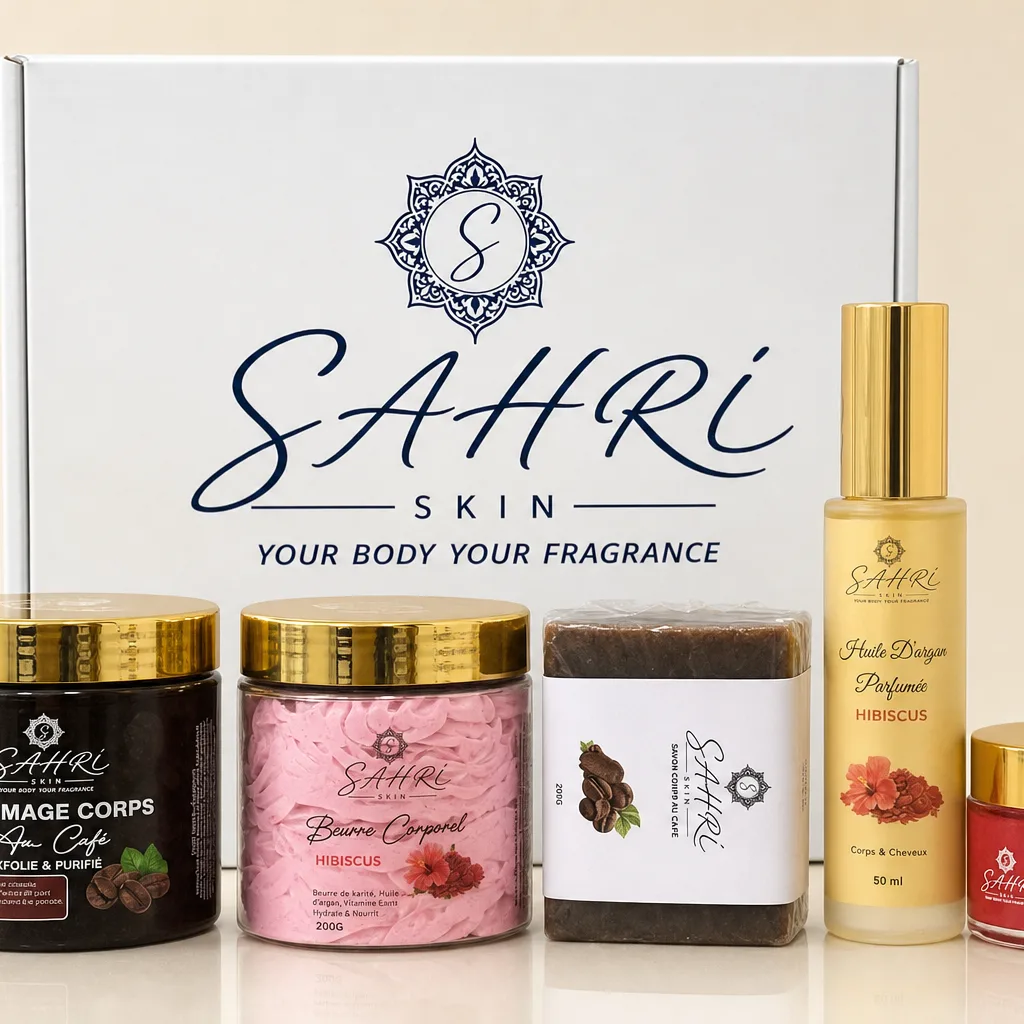 Pack Rituel Complet SAHRI Skin, coffret ouvert