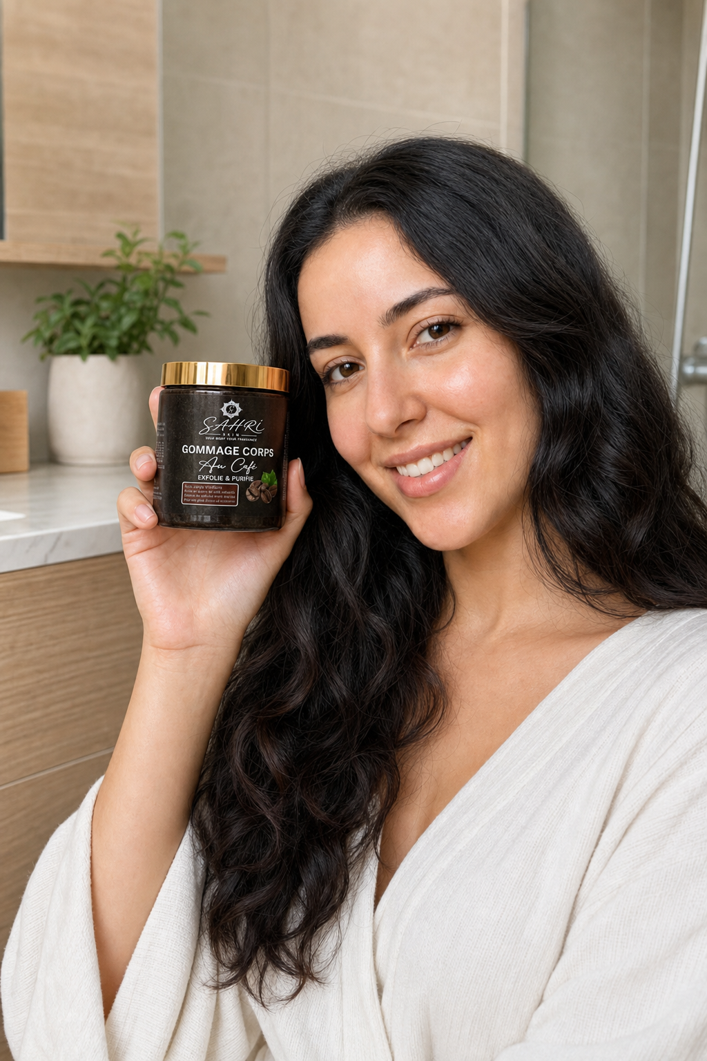 SAHRI SKIN shower ritual — Coffee Scrub, loved by Moroccan women