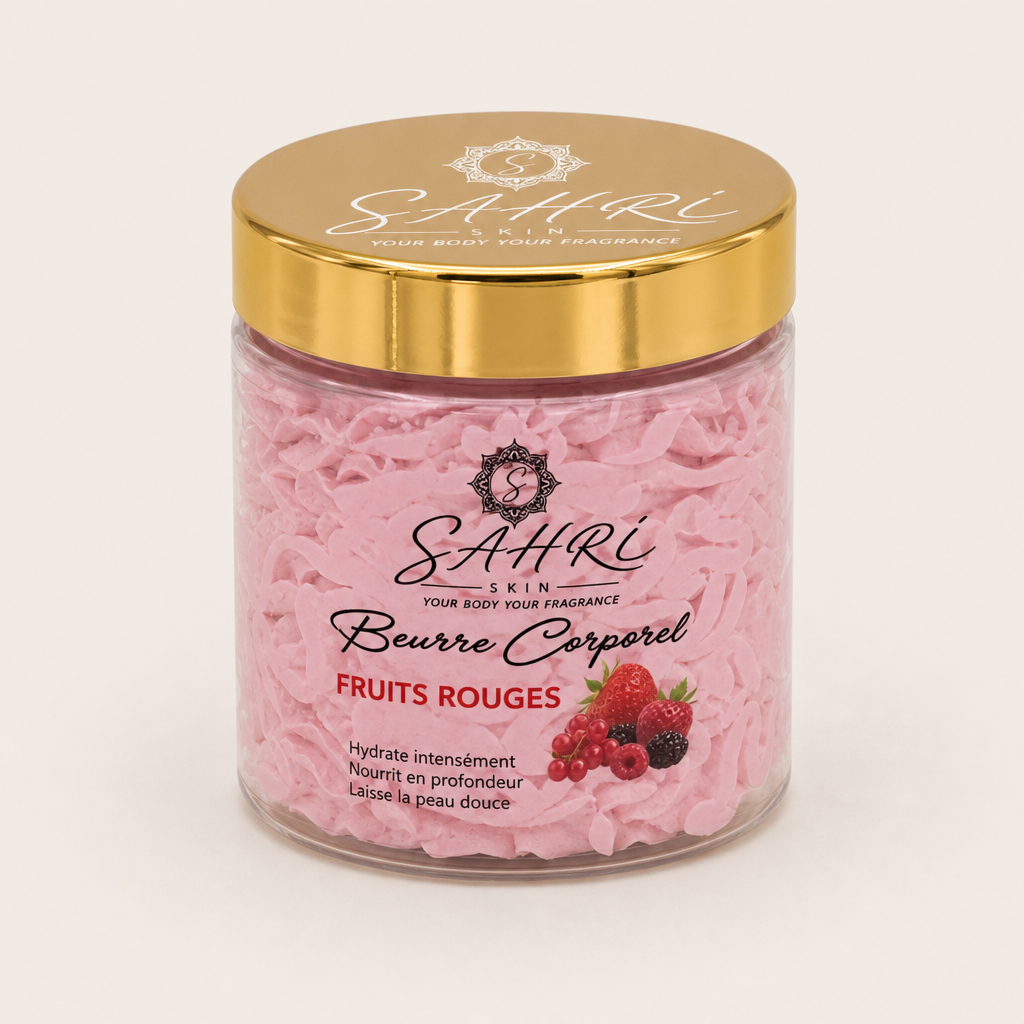 beurre de karité Fruit Rouge SAHRI SKIN — parfum gourmand